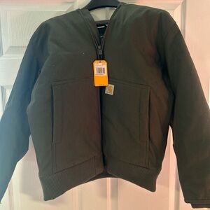 Carhartt Kids' Olive Puffer Jacket 14/16 large